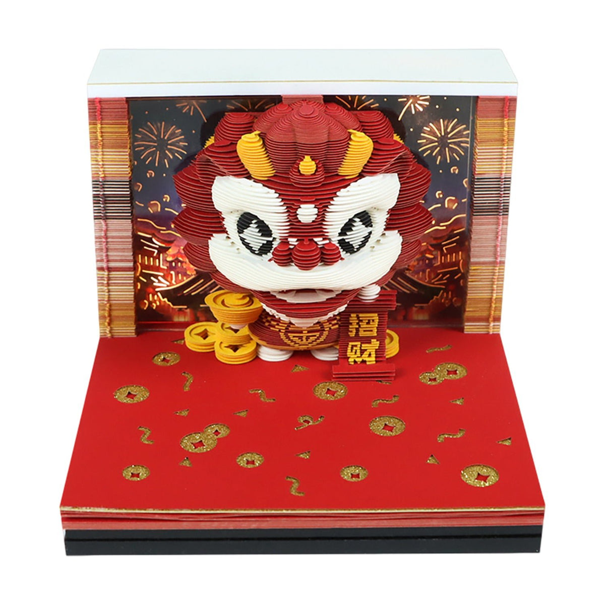 3D Calendar - Wealth Attracting Lion - 3D Calendar