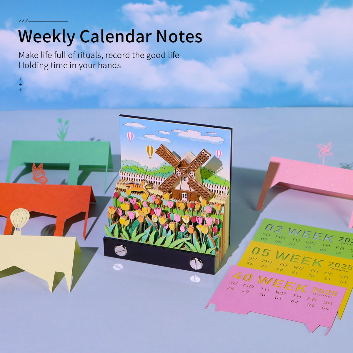 3D Calendar 2026 - Windmill - 3D Calendar