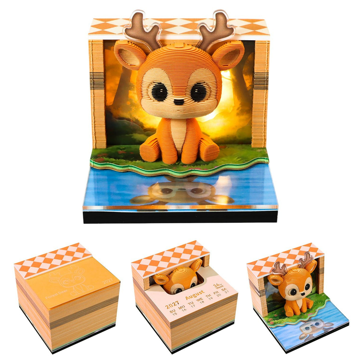 3D Calendar - Woodland Fawn - 3D Calendar
