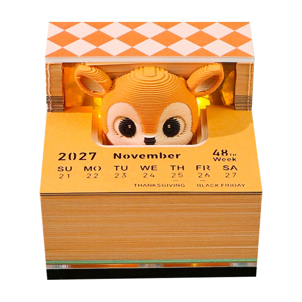 3D Calendar - Woodland Fawn - 3D Calendar