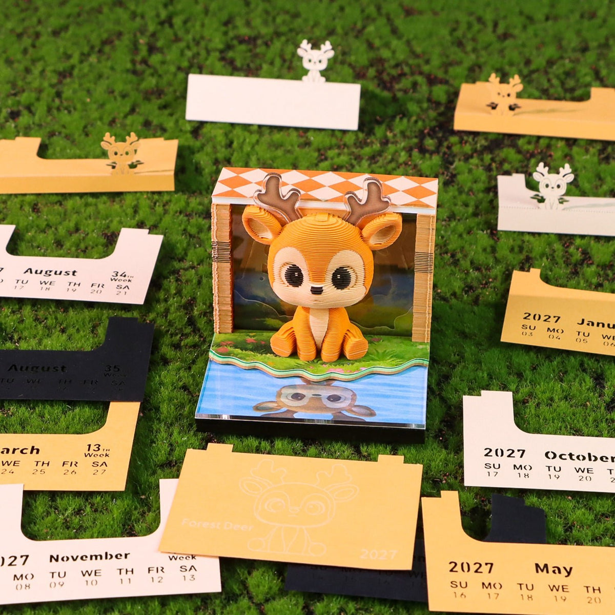 3D Calendar - Woodland Fawn - 3D Calendar