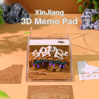 3D Calendar - Xinjiang Impression - 3D Calendar