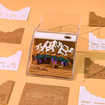 3D Calendar - Xinjiang Impression - 3D Calendar