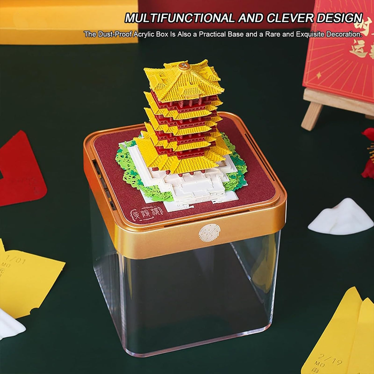 3D Calendar 2026 - Yellow Crane Tower - 3D Calendar