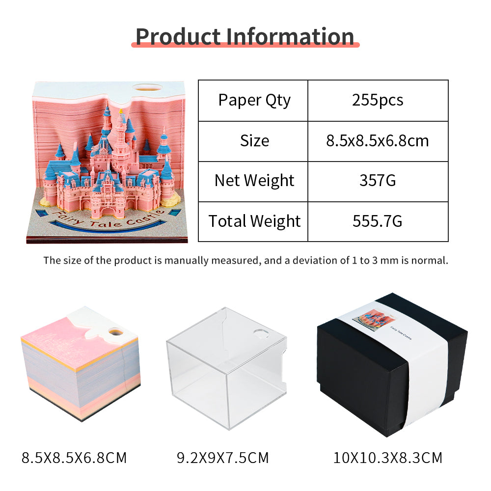 3D Calendar 2027 - Fairytale Castle