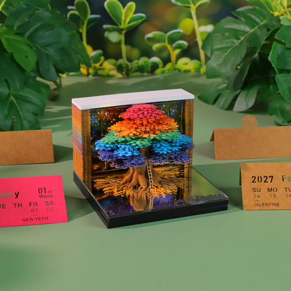 3D Calendar 2027 - Tree of Chakra