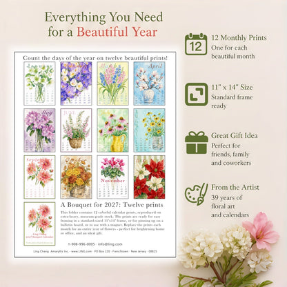 Ling Chang Calendar 2027 - 3D Calendar