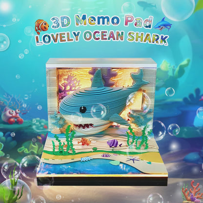 3D Calendar 2027 - Lovely Ocean Shark